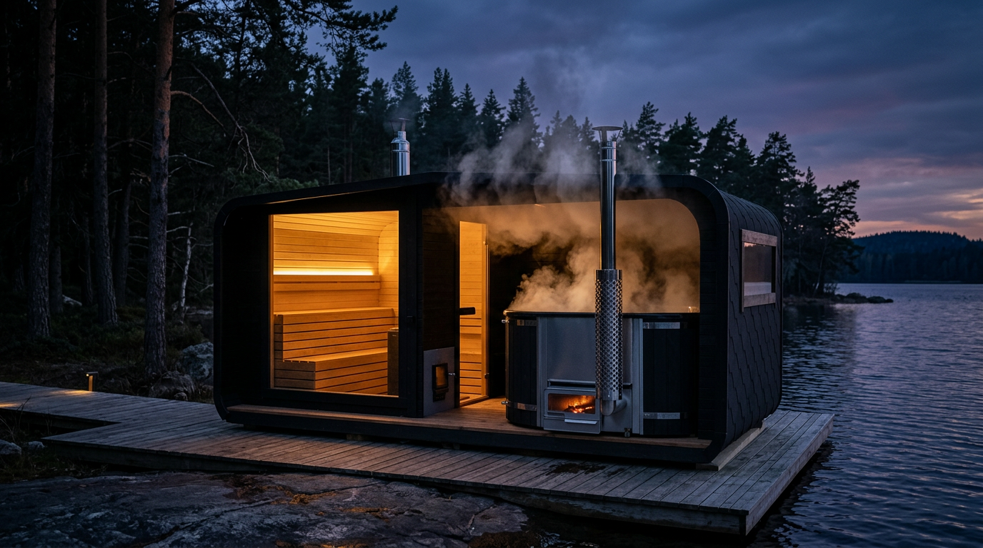 Helsinki outdoor sauna model